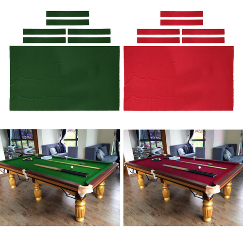 2x Paño De De Billar 9ft Accesorios De Fieltro