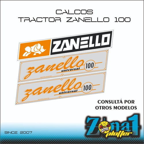 Calcos Tractor Zanello 