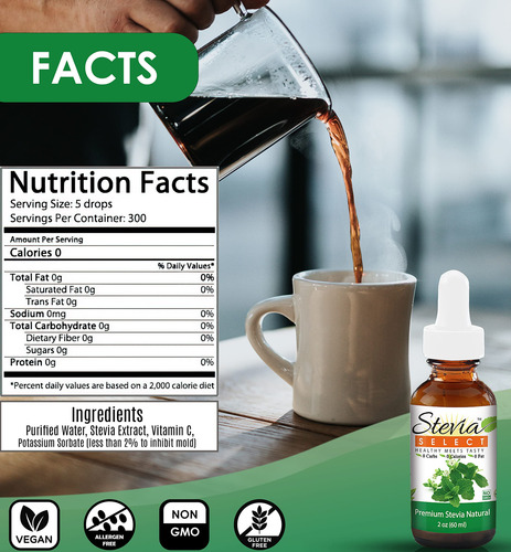 Stevia Select Gotas Mantequilla, Natural Y Maple Sin AzĂșcar