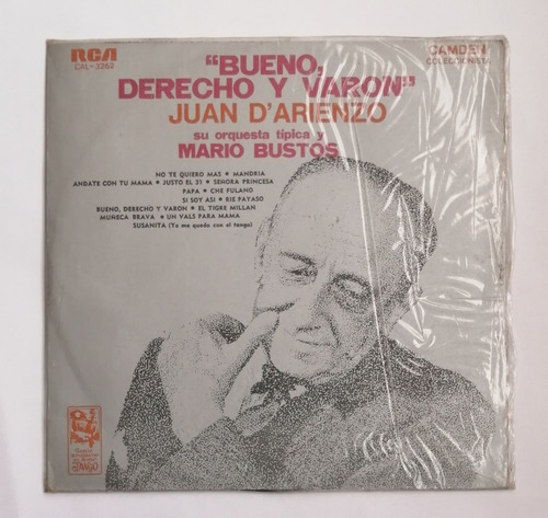 Juan D'arienzo - Bueno, Derecho Y Varón ( L P Ed. Uruguay)