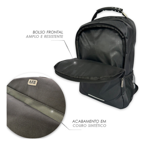 Mochila Bolsa Reforçada Impermeável Alça Cabo De Aço