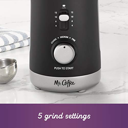 Molinillo De Café Automático Mr. Coffee Con 5 Ajustes Preest