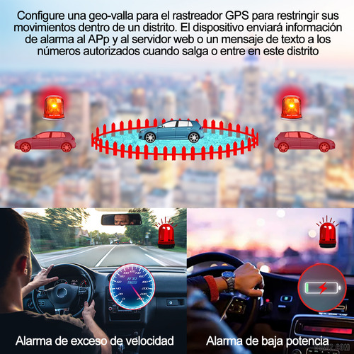 Rastreador GPS Para Coche con Cinta de Succión Fuerte, Monitor de voz, 5000 mAh, Modo de Espera Súper Largo con Tarjeta SIM 4G, Adecuado para Todos Los Coches Gps Tracker Coche