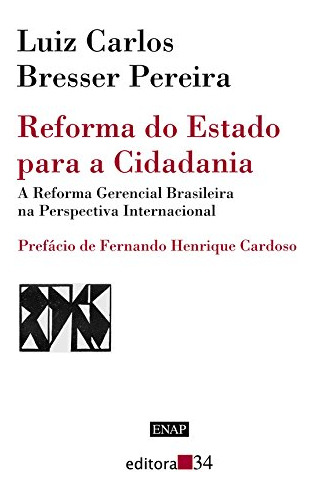 Libro Reforma Do Estado Para A Cidadania De Luiz Carlos Bres