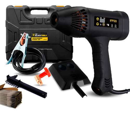 Pistola De Solda Inversora Mma 220v 120a Com Eletrodo 2,5mm