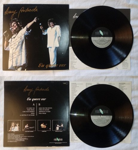 Leny Andrade Lp Nac Eu Quero Ver 1990 Encarte Autografado