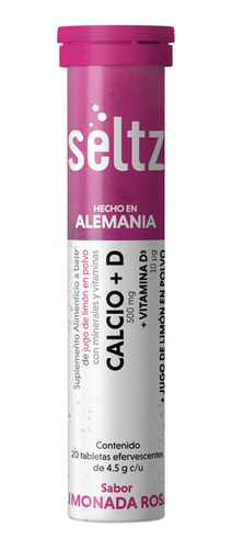 Calcio + Vitamina D Seltz Tabletas Efervescentes