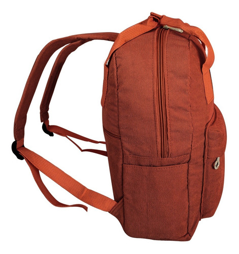 Imagen 3 de 9 de Mochila Borwek De Corderoy Porta Notebook 13'' Oficina.