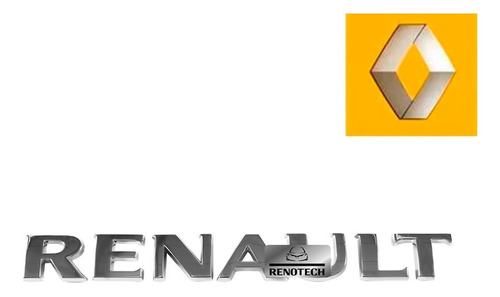 Emblema Renault Tampa Traseira Clio Sandero 8200484897