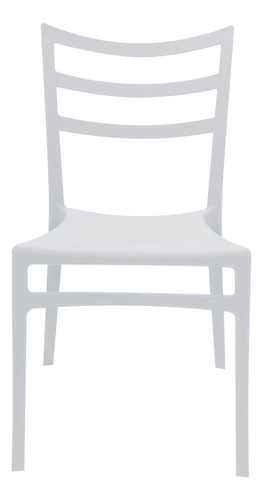 Silla Polipropileno Para Exterior - Desillas Color Blanco Tolón