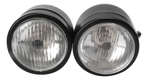Faros Delanteros Dobles Universales De Hierro Para Motocicle