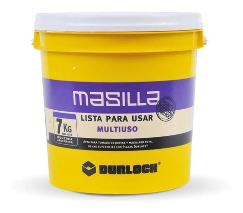 Masilla Durlock 7 Kg Lista Para Usar Multiuso