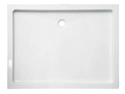 Receptáculo Blanco Plato De Ducha 80x80 Chapa Enlozado Baño