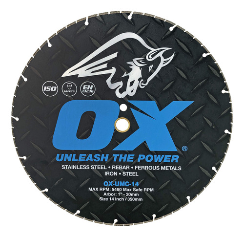Ox Tools Ultimate - Hoja De Sierra De Corte De Metal De 14.0