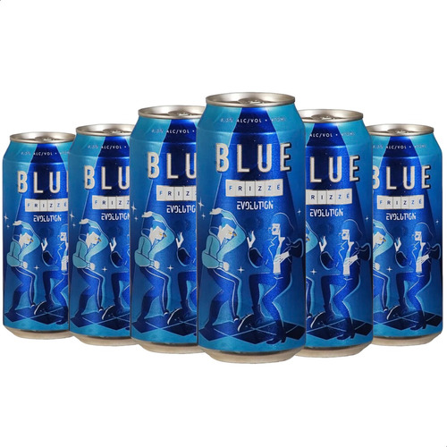 Vino Frizze Blue Evolution Espumante 473ml Lata Pack X6