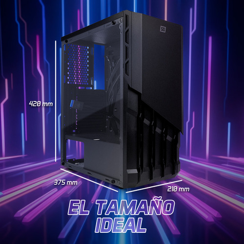 Gabinete Gamer Start The Game Csg530 Negro Atx/itx Negro