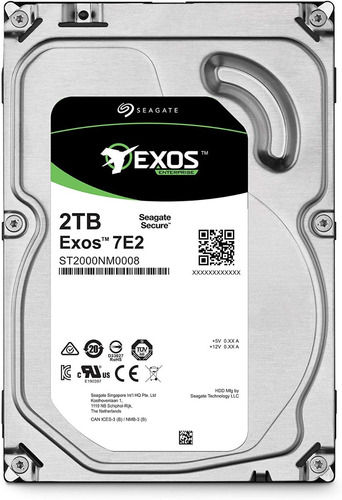 Seagate Exos 7e2 2tb Disco Duro Hdd Sata 6 Gb/s Nas Empresas