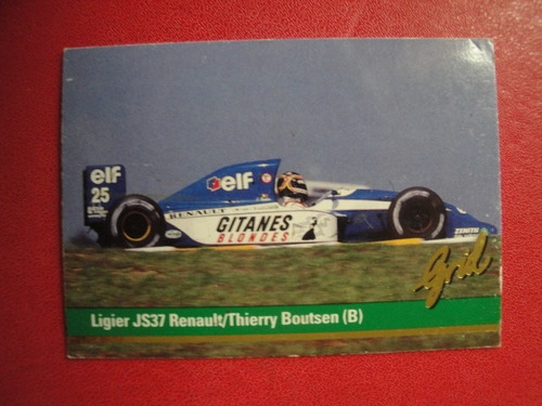 Figuritas Grid Formula 1 Año 1992 Ligier Js37 Renault Nº24