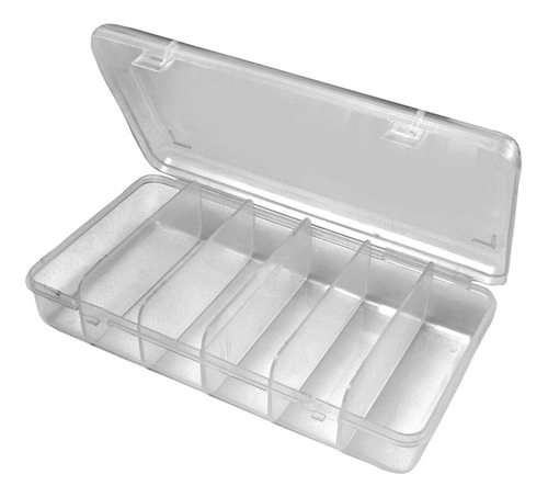 Caja Organizador Plastico 6 Divisiones Multiuso 15 X 9,5 Cm