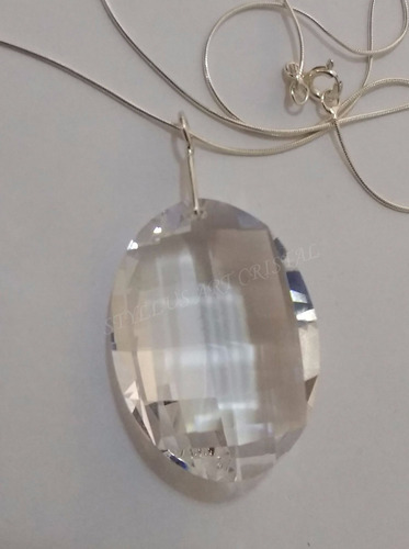 Imagem 5 de 5 de Colar Matrix Cristal Swarovski Em Prata 925 - 3,2 Cm
