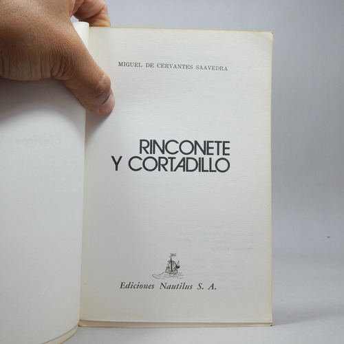 Rinconete Y Cortadillo Miguel De Cervantes Saavedra 1976 Ñ2