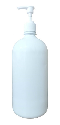 Botella Pet Blanca M. Bajo 1lt Con Válvula Cremera Alta X20