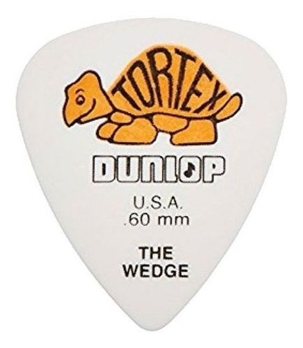 Kit 12 Palhetas Dunlop Tortex Wedge 0.60mm Usa 424r.60