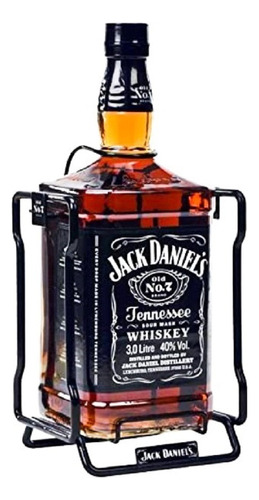 Whisky Jack Daniels Old N° 7 3 Litros Con Atril Metálico