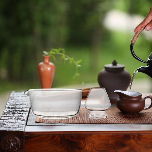 Juego De Té Con Tazón De Vidrio, Soporte Chasen Estilo E
