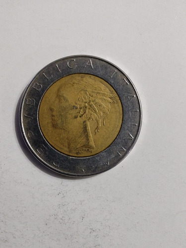 Moneda Italia 500 Liras 1982 Bimetalica (x1351