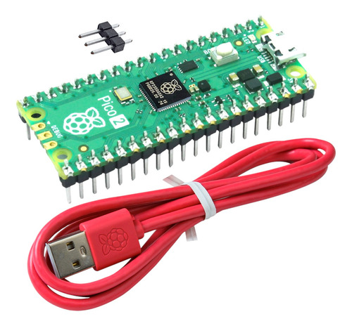 Kit Raspberry Pi Pico 2 Header Soldado Rp2350 Cable Microusb