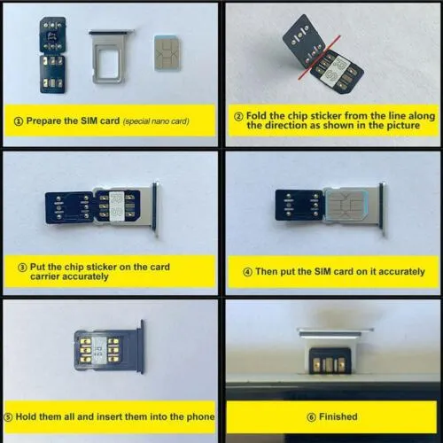 Tarjeta Heicard Unlock Chip Sim Nano Turbo Para