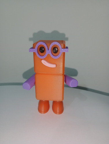 Numberblocks 3d Muñecos Articulados X 5u