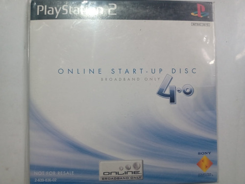 Disco Playstation 2 Online Start Up Disc Not For Resale Ps2