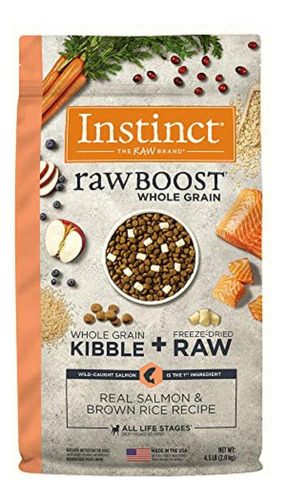 Instinct Raw Boost De Salmón Con Granos Y Arroz Integral