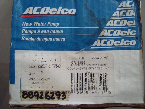 Bomba De Agua Cavalier Z24 (acdelco Motor 2.4)