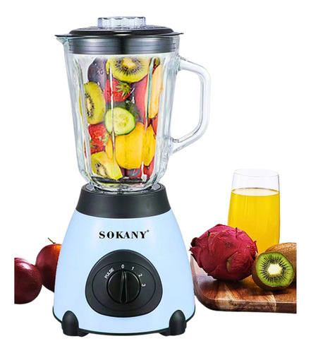 Licuadora Profesional 3 Velocidades Sokany Sk-148 1.5l Jugos