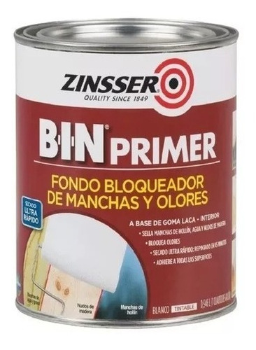 Pintura Selladora Manchas Olores Bin Zinsser Goma Rust Oleum