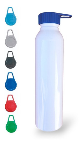 Botella Deportiva Metalica Aluminio Tapa Rosca 500ml X10 Uni