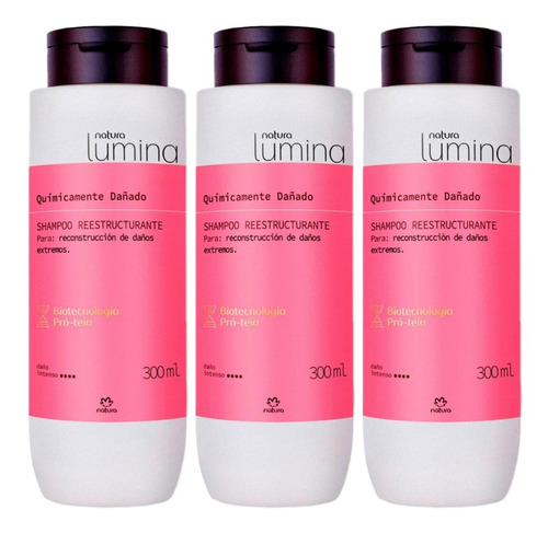 Shampoo X3 Quimicamente Lumina