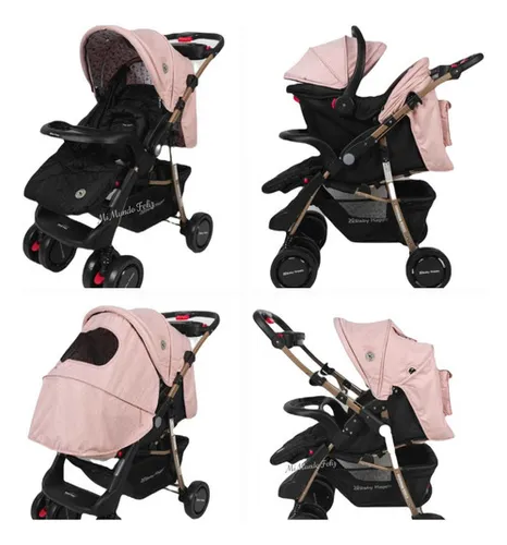 comprar Coche Cuna Con Portabebe Dorado Smart Gold Yodie Baby Happy Color Negro Color del chasis Negro