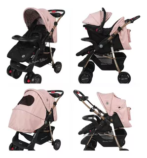 Coche Cuna Con Portabebe Dorado Smart Gold Yodie Baby Happy Color Negro Color del chasis Negro