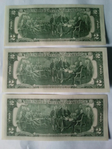 Billete Coleccionable Escaso De 2 Americanos