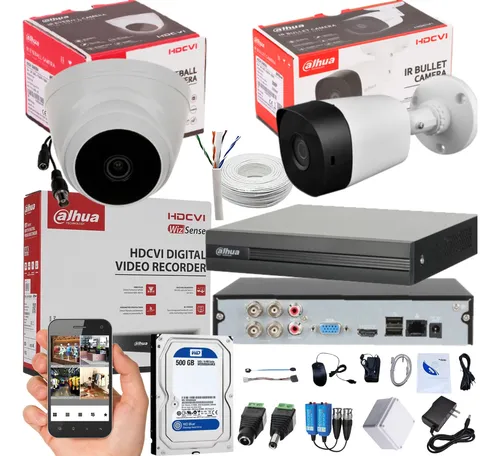 comprar Dahua Cámaras De Seguridad Kit Cctv 1080p Dvr 4ch +2 Cámaras
