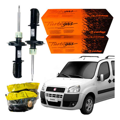 Kit Amortecedor Dianteiro Axios, Fiat Doblo 1.8 2008