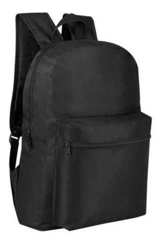 Mochila Escolar Juvenil Laptop Economica Unisex Colores Color Negro