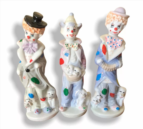 Payaso Porcelana Finos Detalles Antiguo Vintage Impecable