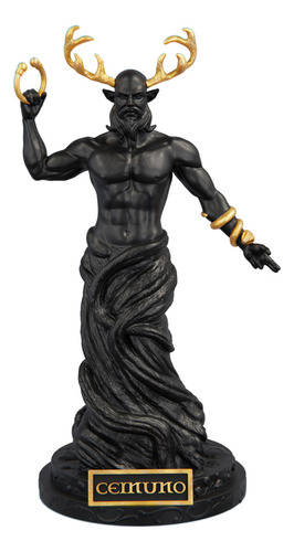 Estatua Deus Cernuno Celta Wicca - Estatueta Cernunnos Cor Cor Aurum Noctis
