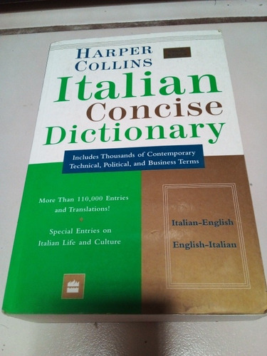 Italian Concise Dictionary. Arper Collins