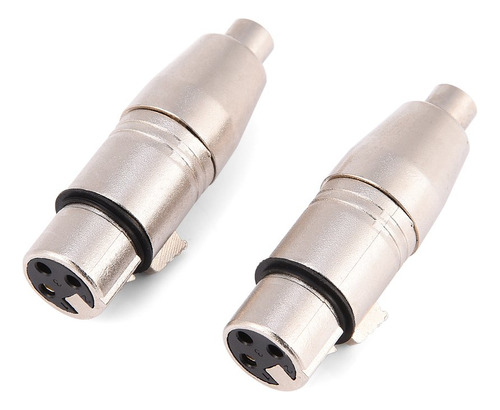 Conector Xlr 3 Pine Hembra Rca Adaptador Microfono Audio